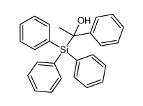 1-phenyl-1-triphenylsilanyl-ethanol结构式