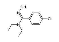 (E)-4-chloro-N,N-diethyl-N'-hydroxybenzimidamide Structure