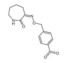 3-(4-nitrobenzyloximino)hexahydroazepin-2-one结构式