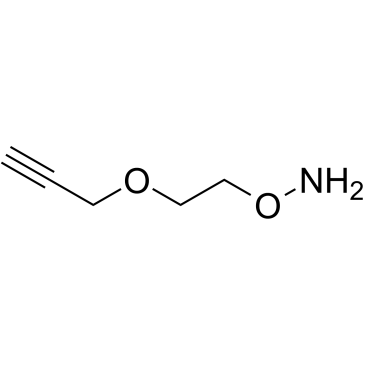 Aminooxy-PEG1-propargyl结构式