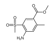 methyl 4-amino-2-methyl-5-methylsulfonylbenzoate Structure