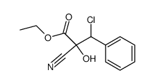 3-Chloro-2-cyano-2-hydroxy-3-phenyl-propionic acid ethyl ester Structure