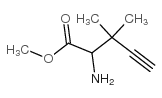 4-Pentynoicacid,2-amino-3,3-dimethyl-,methylester(9CI) structure