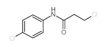 3-CHLORO-N-(4-CHLOROPHENYL)PROPIONAMIDE Structure