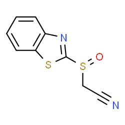 Acetonitrile, (2-benzothiazolylsulfinyl)- (9CI)结构式