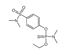 Dimethylaminophosphonothioic acid O-ethyl O-[4-(dimethylaminosulfonyl)phenyl] ester structure