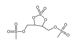 (4R,5R)-4,5-BIS(MESYLOXYMETHYL)-1,3,2-DIOXATHIOLANE 2,2-DIOXIDE结构式