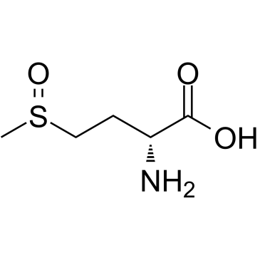 (2R)-2-Amino-4-(methylsulfinyl)butanoic acid structure