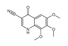 4-Hydroxy-6,7,8-trimethoxy-3-quinolinecarbonitrile Structure