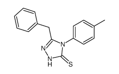 5-benzyl-4-p-tolyl-2,4-dihydro-[1,2,4]triazole-3-thione结构式