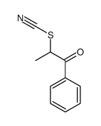 (1-oxo-1-phenylpropan-2-yl) thiocyanate Structure