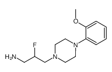 2-fluoro-3-[4-(2-methoxyphenyl)piperazin-1-yl]propylamine结构式