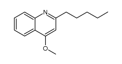 4-methoxy-2-pentylquinoleine结构式