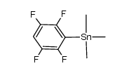 Trimethyl(2,3,5,6-tetrafluorophenyl)stannane Structure