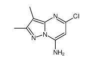 5-Chloro-2,3-dimethylpyrazolo[1,5-a]pyrimidin-7-amine Structure