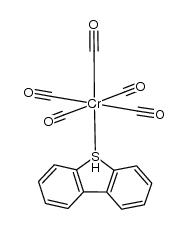 (CO)5Cr(η(1)(S)-dibenzothiophene) Structure