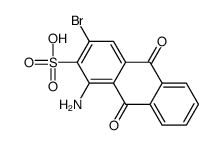 1-amino-3-bromo-9,10-dioxoanthracene-2-sulfonic acid结构式
