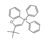 1-(Triphenylphosphoranylidene)-3,3-dimethyl-2-butanone结构式