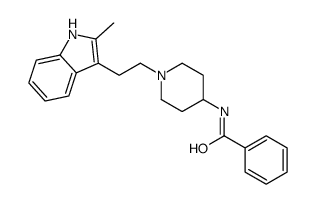 N-[1-[2-(2-methyl-1H-indol-3-yl)ethyl]piperidin-4-yl]benzamide结构式