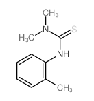 Thiourea,N,N-dimethyl-N'-(2-methylphenyl)- structure