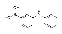 [3-(pyridin-2-ylamino)phenyl]boronic acid结构式