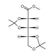 methyl 2,3:4,5-di-O-isopropylidene-D-lyxonate结构式