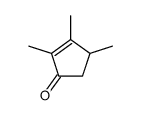 2,3,4-trimethylcyclopent-2-en-1-one structure