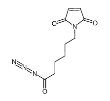 N-(6-oxo-6-azidohexyl)maleimide Structure