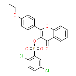 2-(4-Ethoxyphenyl)-4-oxo-4H-chromen-3-yl 2,5-dichlorobenzenesulfonate结构式