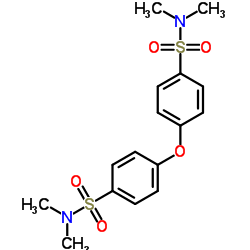 4-(4-[(DIMETHYLAMINO)SULFONYL]PHENOXY)-N,N-DIMETHYLBENZENESULFONAMIDE structure