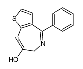 5-phenyl-3,4-dihydrothieno[2,3-e][1,4]diazepin-2-one Structure