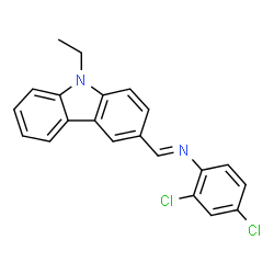 (2,4-dichlorophenyl)[(9-ethyl-9H-carbazol-3-yl)methylene]amine Structure