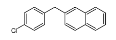 2-[(4-chlorophenyl)methyl]naphthalene Structure