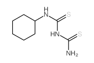 Thioimidodicarbonicdiamide ([(H2N)C(S)]2NH), N-cyclohexyl- structure