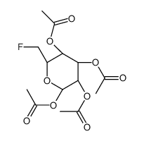 TETRA-O-ACETYL-6-DEOXY-6-FLUORO-D-GLUCOPYRANOSE结构式