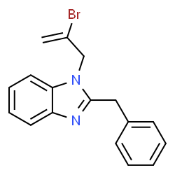 2-benzyl-1-(2-bromoallyl)-1H-benzo[d]imidazole结构式