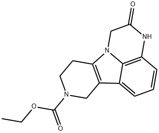 1H-​Pyrido[3',​4':4,​5]​pyrrolo[1,​2,​3-​de]​quinoxaline-​8(7H)​-​carboxylic acid, 2,​3,​9,​10-​tetrahydro-​2-​oxo-​, ethyl ester结构式