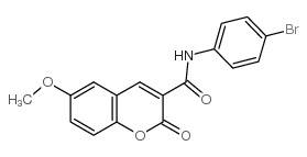 N-(4-bromophenyl)-6-methoxy-2-oxochromene-3-carboxamide结构式