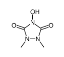 1,2,4-Triazolidine-3,5-dione, 4-hydroxy-1,2-dimethyl- (9CI) Structure