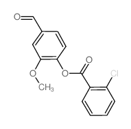 4-Formyl-2-methoxyphenyl 2-chlorobenzoate结构式