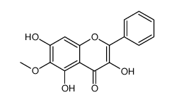 3,5,7-trihydroxy-6-methoxyflavone结构式