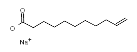 sodium undecylenate Structure