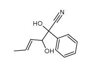 1-Phenyl-1-cyano-1,2-dihydroxy-3-pentene Structure