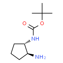 Carbamic acid, [(1R,2R)-2-aminocyclopentyl]-, 1,1-dimethylethyl ester, rel-结构式
