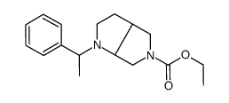 ethyl (3aR,6aR)-1-[(1R)-1-phenylethyl]-2,3,3a,4,6,6a-hexahydropyrrolo[3,4-b]pyrrole-5-carboxylate结构式