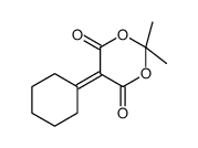 2,2-Dimethyl-5-cyclohexylidene-1,3-dioxane-4,6-dione结构式