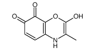 2-hydroxy-3-methyl-4H-1,4-benzoxazine-7,8-dione Structure
