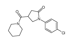 2-Pyrrolidinone, 1-(p-chlorophenyl)-4-piperidinocarbonyl- picture