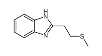 2-<2-(methylthio)ethyl>benzimidazole Structure