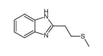 2-<2-(methylthio)ethyl>benzimidazole结构式